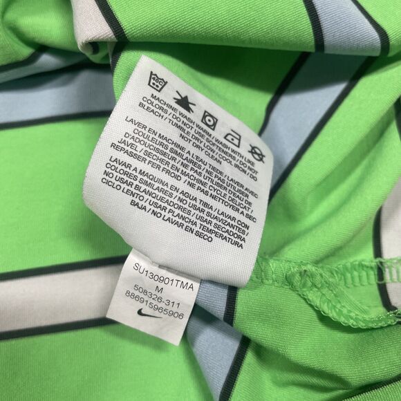 Nike Golf Polo Mens Medium Tour Performance Dri Fit Performance Stretch Striped - Picture 6 of 10